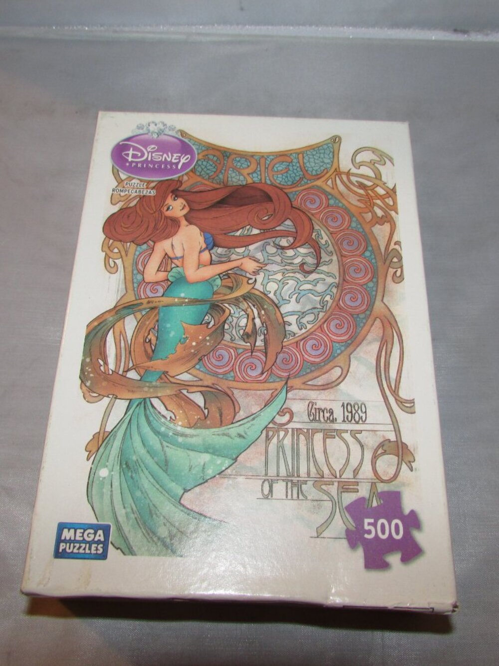 Disney Ariel Mega Puzzle Mega Brands Princess 500 Piece New With Defects (Box)